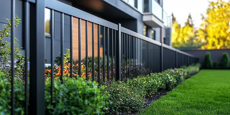 Moderne Zäune aus Polen