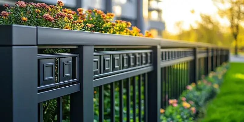 Polnische Metallzaune